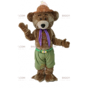 Soft and Cute Brown Teddy Bear BIGGYMONKEY™ Mascot Costume –