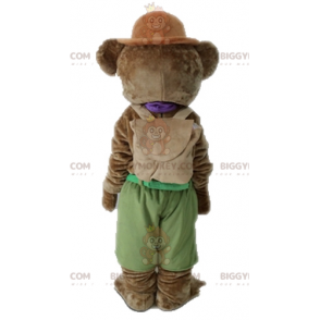 Blød og sød brun bamse BIGGYMONKEY™ maskotkostume -