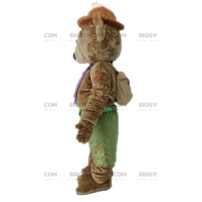 Disfraz de mascota BIGGYMONKEY™ de oso de peluche marrón tierno