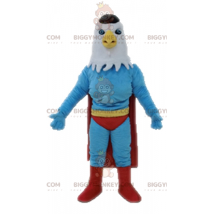 Eagle BIGGYMONKEY™ maskotdräkt utklädd till superhjälte -