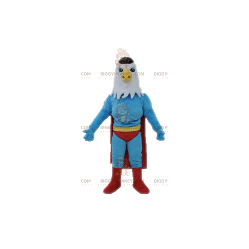 Eagle BIGGYMONKEY™ Mascot Costume Dressed As Superhero -