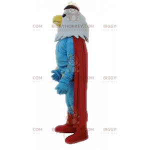 Costume de mascotte BIGGYMONKEY™ d'aigle habillé en super-héros