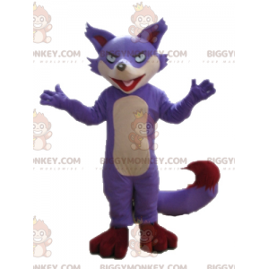 Purple Beige och Red Fox BIGGYMONKEY™ maskotdräkt - BiggyMonkey