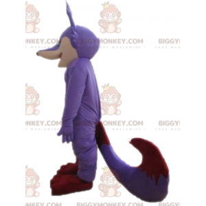 Kostým maskota Fialové béžové a červené lišky BIGGYMONKEY™ –