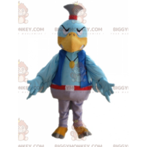 Costume da mascotte uccello blu BIGGYMONKEY™. Costume mascotte