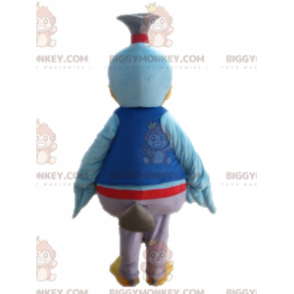 Blauer Vogel BIGGYMONKEY™ Maskottchenkostüm. Farbenfrohes