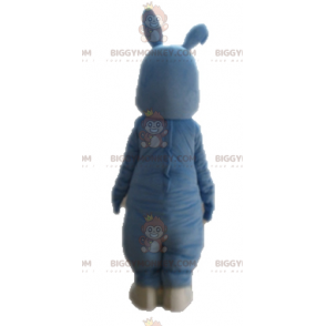Disfraz de mascota BIGGYMONKEY™ de conejo azul y blanco