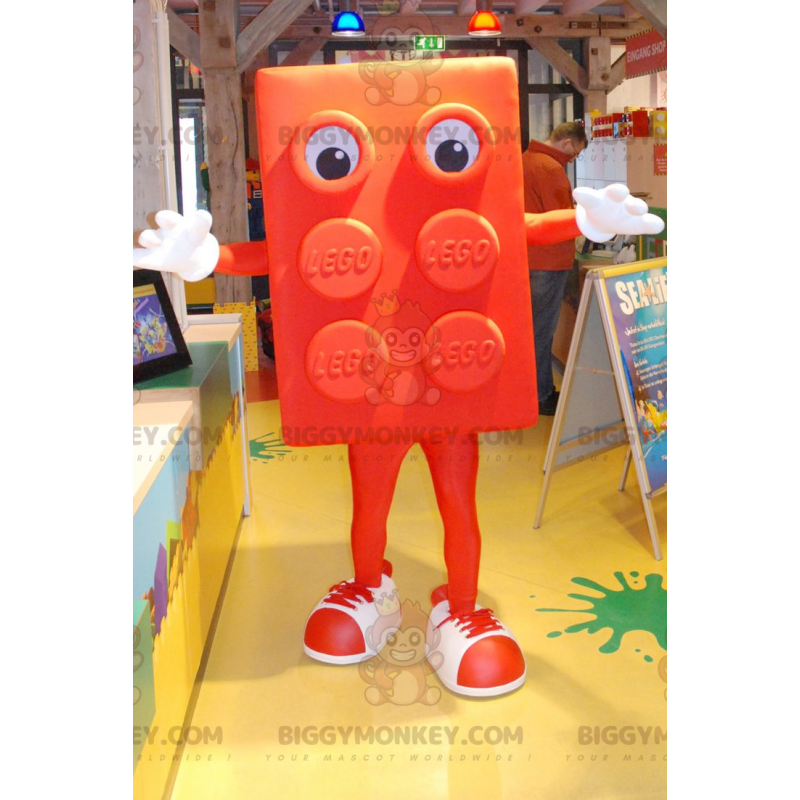 Jätte Orange Lego BIGGYMONKEY™ maskotdräkt - BiggyMonkey maskot