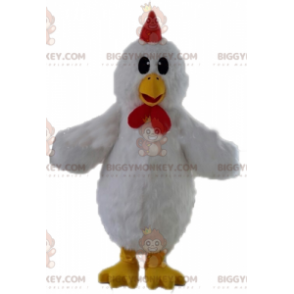 Costume da mascotte BIGGYMONKEY™ Gallina bianca gigante.