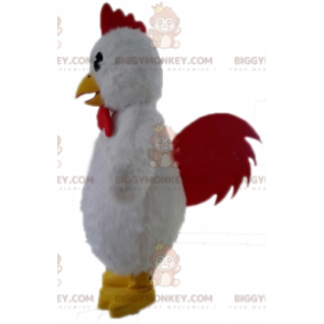 Giant White Hen BIGGYMONKEY™ Mascot Costume. White Rooster