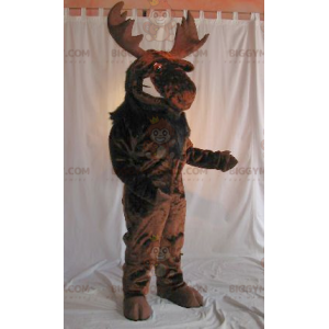 Hnědý kostým maskota Caribou Moose BIGGYMONKEY™ –