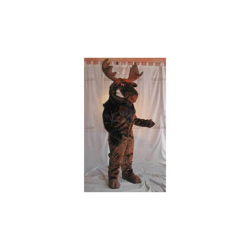 Brown Caribou Moose BIGGYMONKEY™ Mascot Costume -