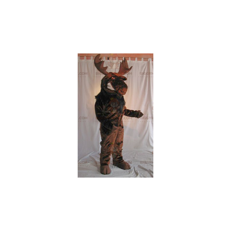 Brown Caribou Moose BIGGYMONKEY™ Mascot Costume –