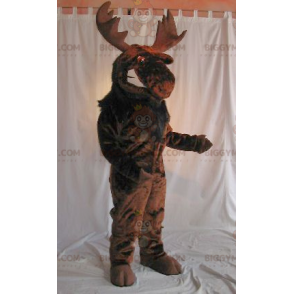 Hnědý kostým maskota Caribou Moose BIGGYMONKEY™ –