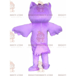 Purple and White Owl BIGGYMONKEY™ Mascot Costume. Owl