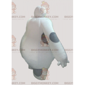 Traje de mascote gigante branco e cinza BIGGYMONKEY™ –