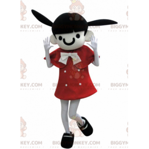Disfraz de mascota Brown Girl BIGGYMONKEY™ con orejas de burro