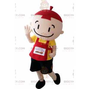 Little Boy Toddler BIGGYMONKEY™ Mascot Costume with Apron and