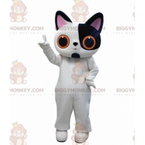 Big Eyes, hvid og sort kat BIGGYMONKEY™ maskotkostume -