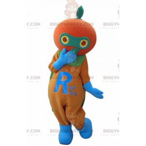 Costume da mascotte BIGGYMONKEY™ mandarino arancione gigante -