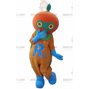 Kæmpe orange mandarin BIGGYMONKEY™ maskotkostume -