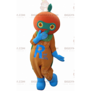 Costume da mascotte BIGGYMONKEY™ mandarino arancione gigante -