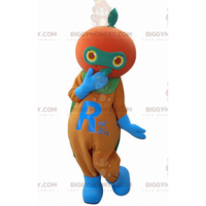 Costume de mascotte BIGGYMONKEY™ de mandarine d'orange géante -