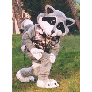 Tricolor Raccoon BIGGYMONKEY™ maskotdräkt - BiggyMonkey maskot