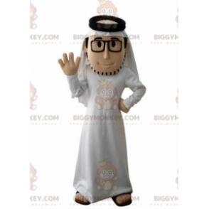 Disfraz de mascota de sultán barbudo BIGGYMONKEY™ con atuendo