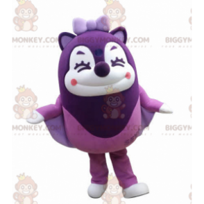 BIGGYMONKEY™ Costume da mascotte da scoiattolo volante viola
