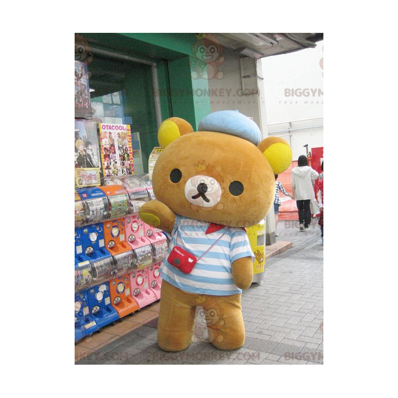BIGGYMONKEY™ Maskottchenkostüm eines kleinen braunen Teddybären
