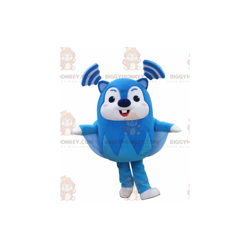 Costume de mascotte BIGGYMONKEY™ d'écureuil volant bleu et