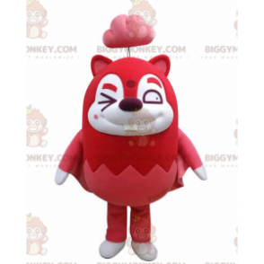 Costume de mascotte BIGGYMONKEY™ d'écureuil volant rouge et