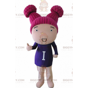 Boneca mascote BIGGYMONKEY™ com cabelo rosa – Biggymonkey.com