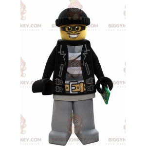 fantasia de mascote lego BIGGYMONKEY™ vestido como um bandido