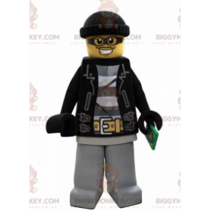 Kostium maskotki lego BIGGYMONKEY™ przebrany za bandytę z