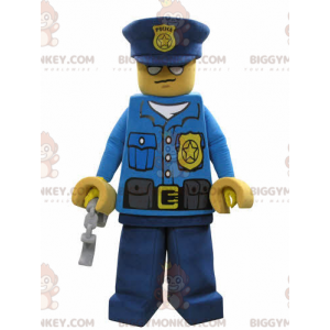 Lego BIGGYMONKEY™ maskotkostume klædt i politibetjentuniform -