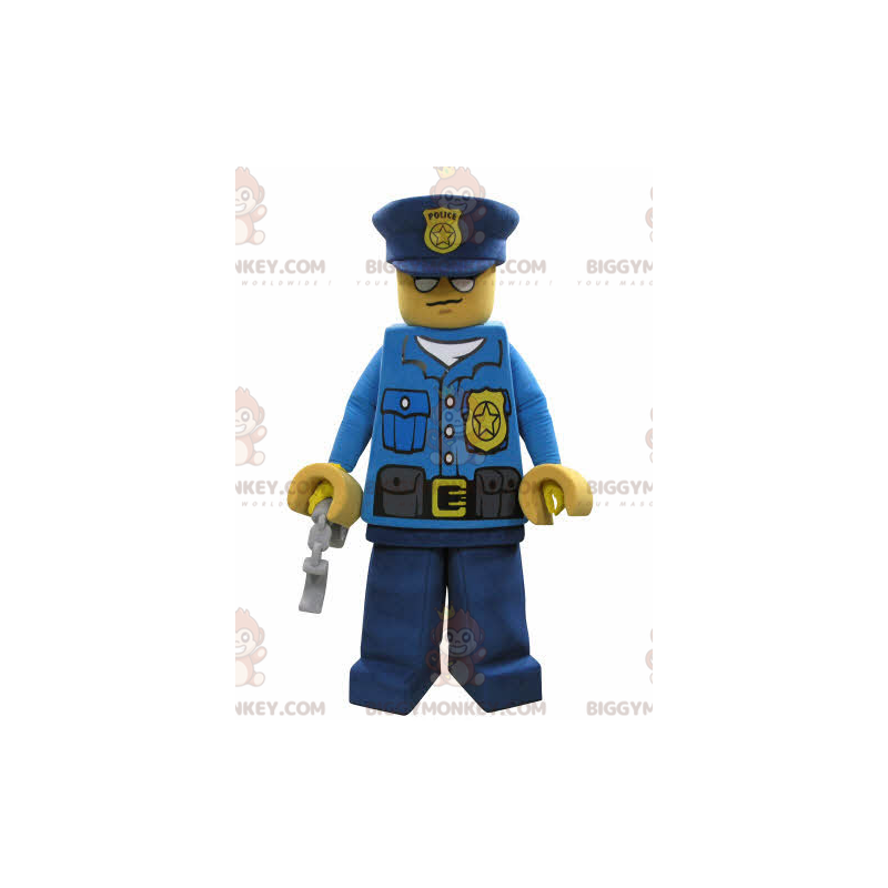 Costume de mascotte BIGGYMONKEY™ de Lego habillé en uniforme de