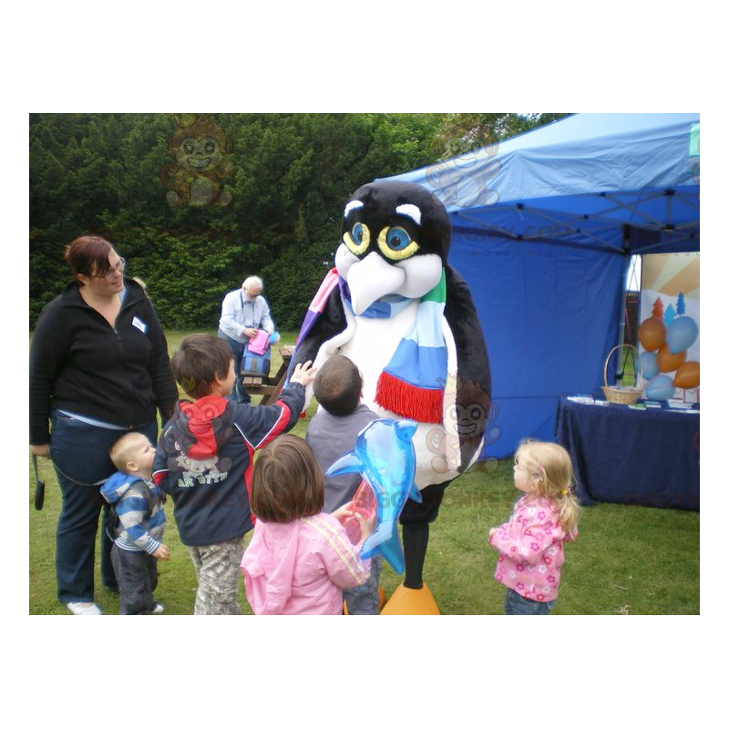 Schwarz-Weiß-Pinguin Pinguin BIGGYMONKEY™ Maskottchen-Kostüm -