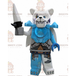 Kostium maskotka źle wyglądający niedźwiedź polarny Lego