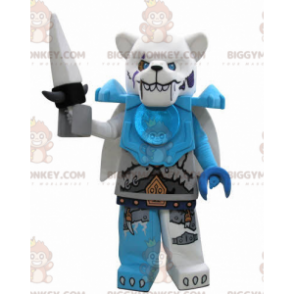 Costume de mascotte BIGGYMONKEY™ de Lego d'ours polaire à l'air