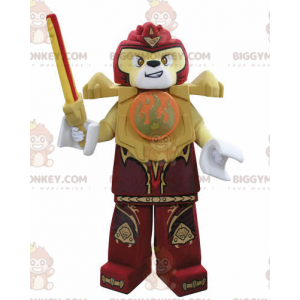Lego BIGGYMONKEY™ Maskotdräkt Gul & Röd tiger med svärd -