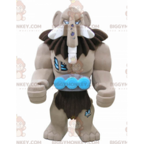 Disfraz de mascota de Lego BIGGYMONKEY™ de mamut marrón gigante