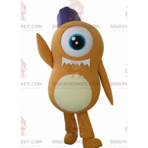 Orange Cyclops Alien BIGGYMONKEY™ maskotkostume -