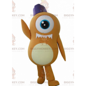 Costume da mascotte alieno Ciclope BIGGYMONKEY™ arancione -