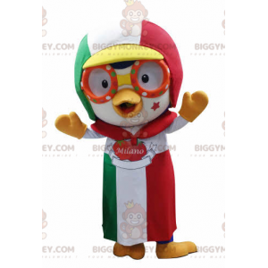 Costume da mascotte Bird BIGGYMONKEY™ con berretto e grembiule