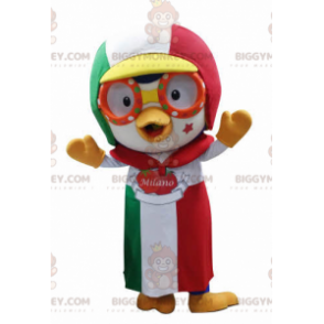 Costume de mascotte BIGGYMONKEY™ d'oiseau avec une casquette et