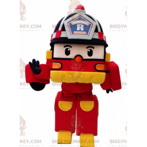 BIGGYMONKEY™ Transformers brandweerwagen mascotte kostuum -