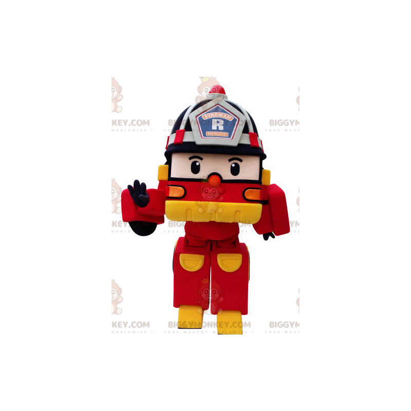 Costume mascotte camion dei pompieri Transformers BIGGYMONKEY™
