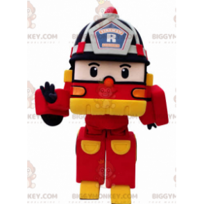 BIGGYMONKEY™ Transformers brandweerwagen mascotte kostuum -